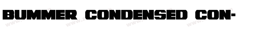Bummer Condensed Con字体转换